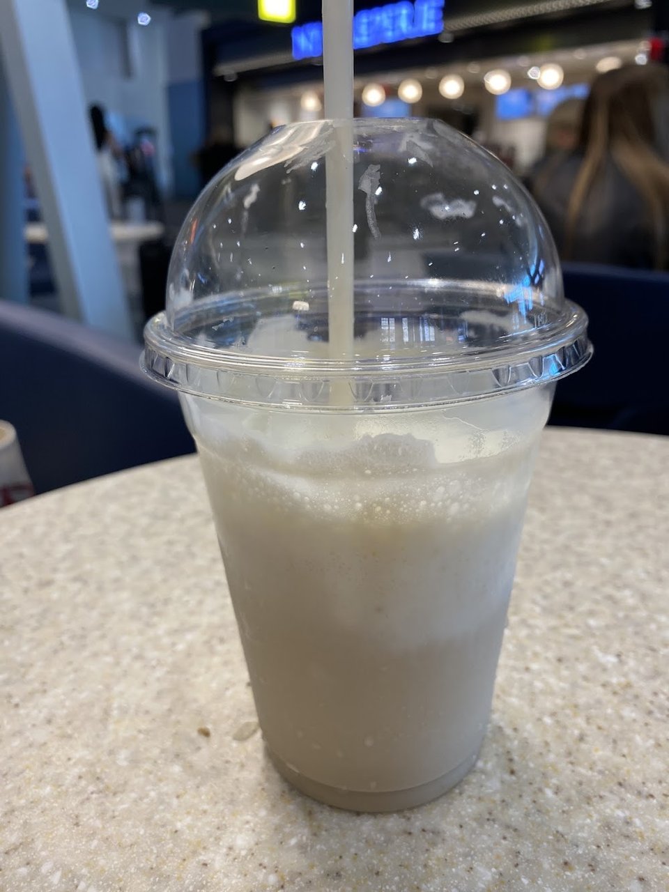 Vanilla Milkshake in Plastic Cup